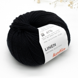 Пряжа Katia Linen 2 black