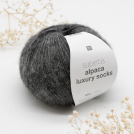 Пряжа Rico Superba Alpaca Luxury Socks grey 005