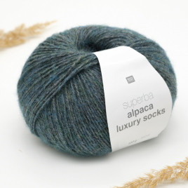 Пряжа Rico Superba Alpaca Luxury Socks teal 017