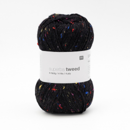Пряжа Rico Superba Tweed 4-ply black 008
