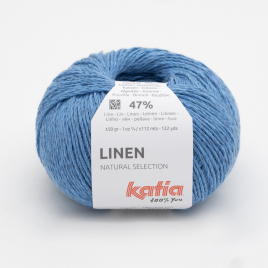 Пряжа Katia Linen 34 bright blue