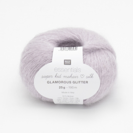 Пряжа Rico Essentials Super Kid Mohair Loves Silk Glamorous Glitter 004 lilac