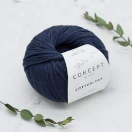 Пряжа Katia concept Cotton-Yak 115 dark blue