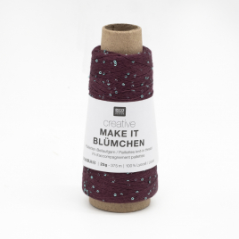 Пряжа Rico Creative Make It Blumchen 016 burgundy