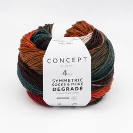 Пряжа Katia Concept Degrade Symmetric Socks 81 More 81