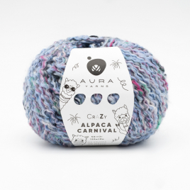 Пряжа Aura Crazy Alpaca Carnival 12.003 Blue lake