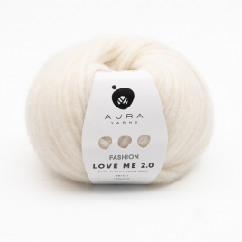 Пряжа Aura Love Me 2.0 09.001 Cream