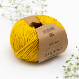 Пряжа Rico Essentials Organic Cotton Aran mustard 004