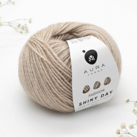 Пряжа Aura Shiny Day 1414 Latte