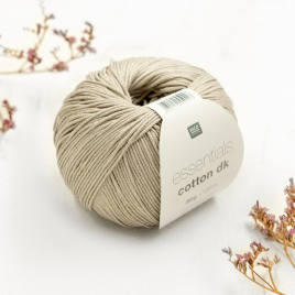 Пряжа Rico Essentials Cotton DK light grey 102