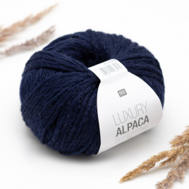 Пряжа Rico Luxury Alpaca Superfine Aran navy blue 024