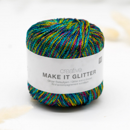 Пряжа Rico Creative Make It Glitter 005 aqua
