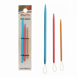 Иглы для шитья пряжей KnitPro алюминий 3шт.