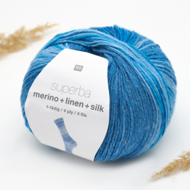 Пряжа Rico Superba Merino + Linen + Silk 4-ply 004