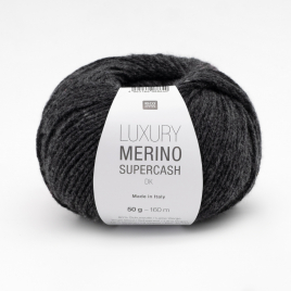 Пряжа Rico Luxury Merino Supercash DK 006 anthracite