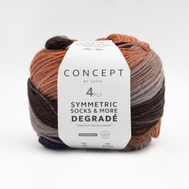 Пряжа Katia Concept Degrade Symmetric Socks 84 More 84