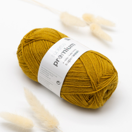 Пряжа Rico Superba Premium 4-ply 50g mustard 020