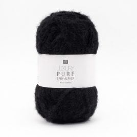 Пряжа Rico Luxury Pure Baby Alpaca 009 black