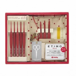 Tulip Набор крючков для вязания ETIMO Red  (8 видов крючков)