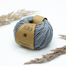 Пряжа Rico Essentials Organic Cotton DK grey 019