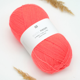 Пряжа Rico Socks Neon 4 ply orange 004