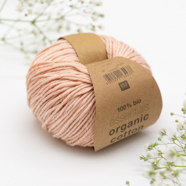 Пряжа Rico Essentials Organic Cotton Aran powder 005