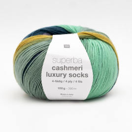 Пряжа Rico Superba Cashmeri Luxury Socks 036 forest greens
