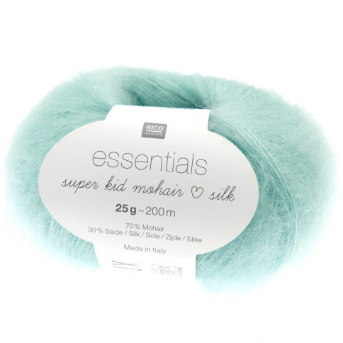  Пряжа Rico Essentials Super Kid Mohair Silk aquamarine 060 фото 1