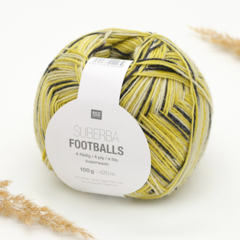  Пряжа Rico Superba Footballs 4 ply 001 фото 1