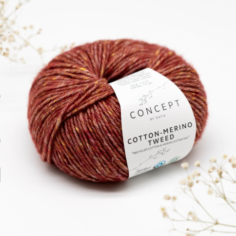  Пряжа Katia concept Cotton-Merino Tweed 500 фото 1