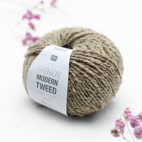  Пряжа Rico Fashion Modern Tweed Aran beige 003 фото 1