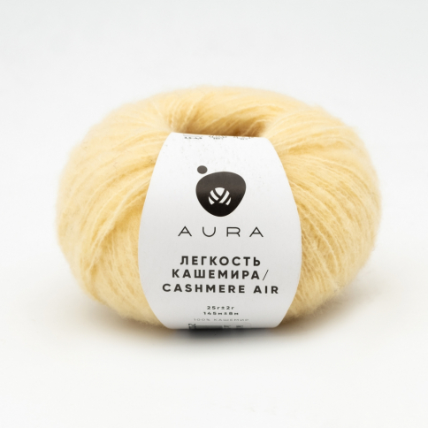 Пряжа Aura Cashmere Air 15.072 Banana Shake фото 1