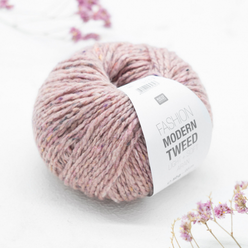  Пряжа Rico Fashion Modern Tweed Aran pink 005 фото 1