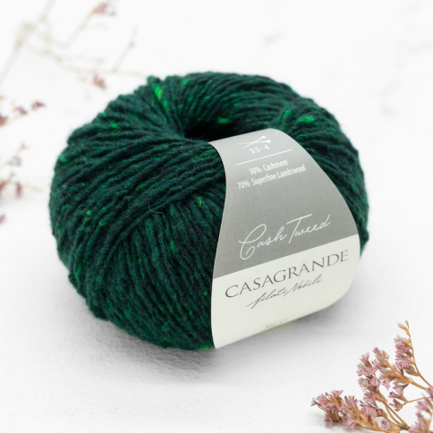  Пряжа Casagrande Cash Tweed Verde scuro 013 фото 1