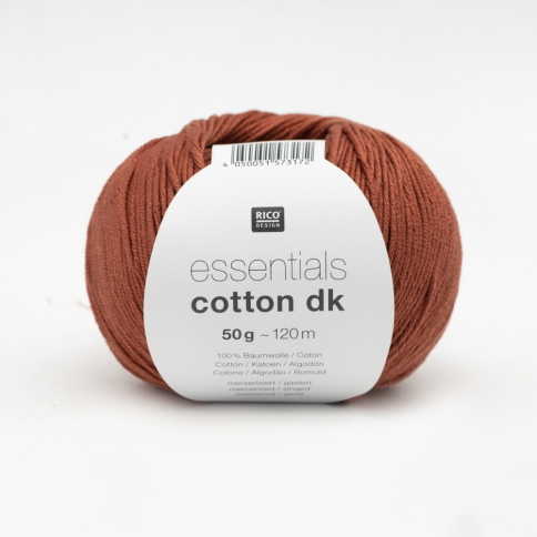  Пряжа Rico Essentials Cotton DK 79 red-brown фото 1