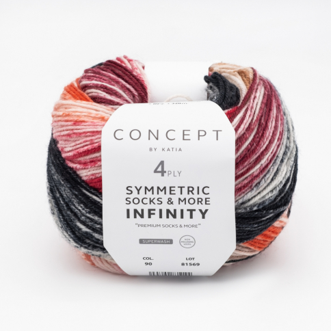  Пряжа Katia Concept Infinity Symmetric Socks 90 More 90 фото 1