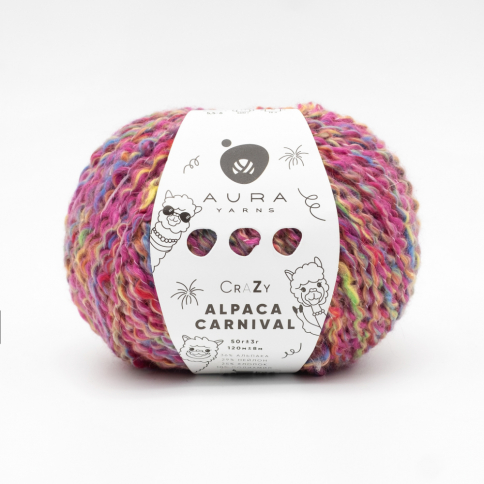  Пряжа Aura Crazy Alpaca Carnival 12.004 Circus фото 1