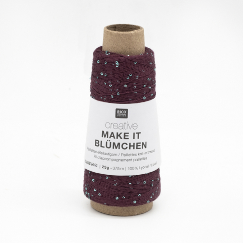 Пряжа Rico Creative Make It Blumchen 016 burgundy фото 1