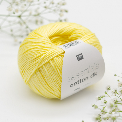  Пряжа Rico Essentials Cotton DK lemon 62 фото 1