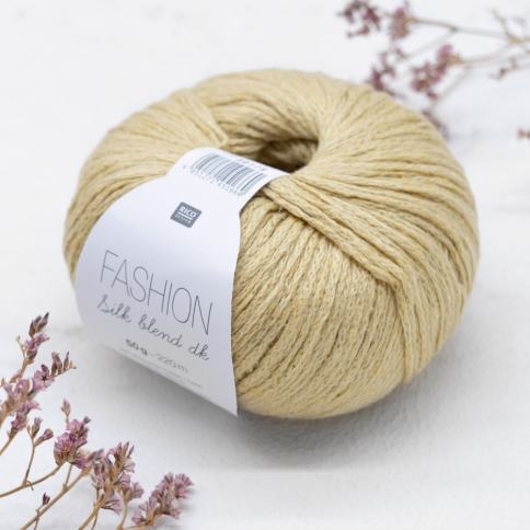  Пряжа Rico Fashion Silk Blend DK mustard 018 фото 1