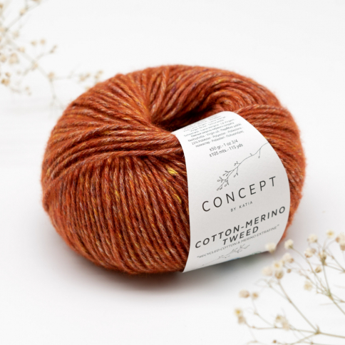  Пряжа Katia concept Cotton-Merino Tweed 501 фото 1