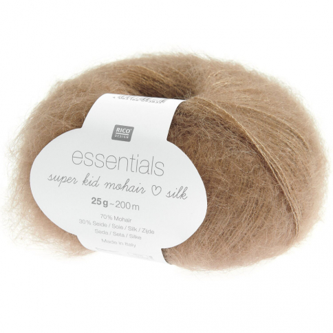 Пряжа Rico Essentials Super Kid Mohair Silk 071 nougat фото 1