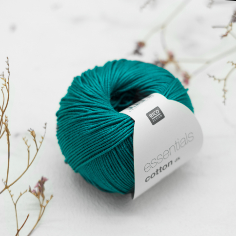  Пряжа Rico Essentials Cotton DK dark green 67 фото 1