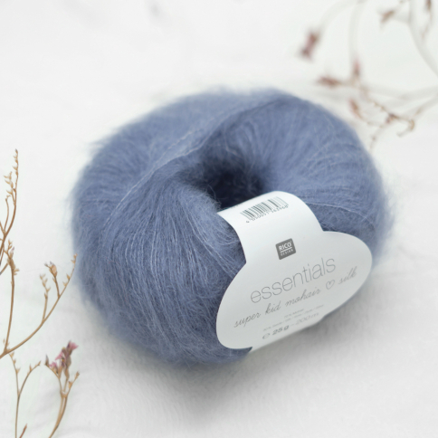  Пряжа Rico Essentials Super Kid Mohair Silk lilac 025 фото 1
