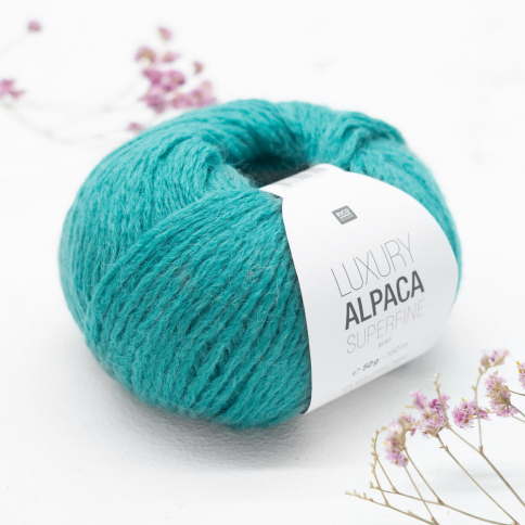  Пряжа Rico Luxury Alpaca Superfine Aran green 015 фото 1