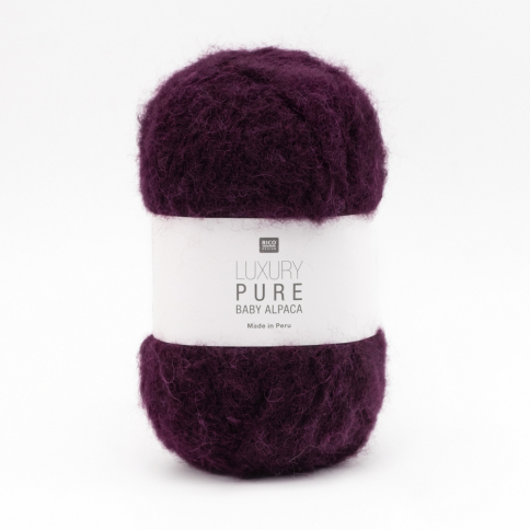 Пряжа Rico Luxury Pure Baby Alpaca 004 burgundy фото 1