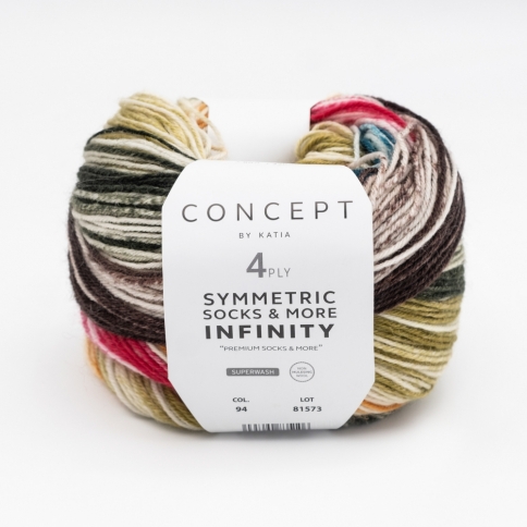  Пряжа Katia Concept Infinity Symmetric Socks 94 More 94 фото 1