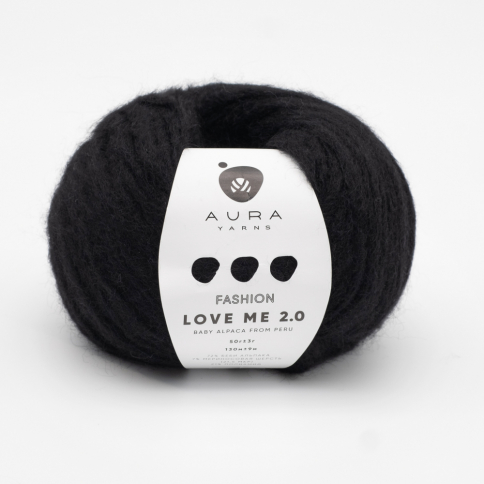  Пряжа Aura Love Me 2.0 09.099 Black фото 1