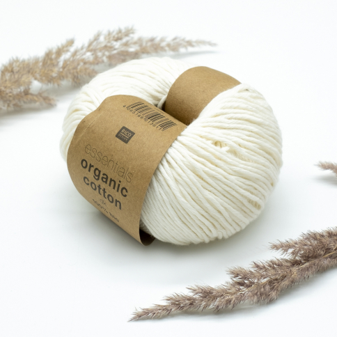  Пряжа Rico Essentials Organic Cotton DK cream 002 фото 1