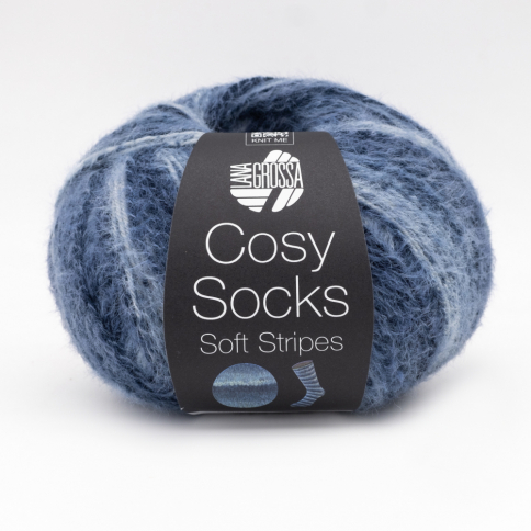 Пряжа Lana Grossa Meilenweit.100.Cosy Socks Soft Stripes 106 фото 1